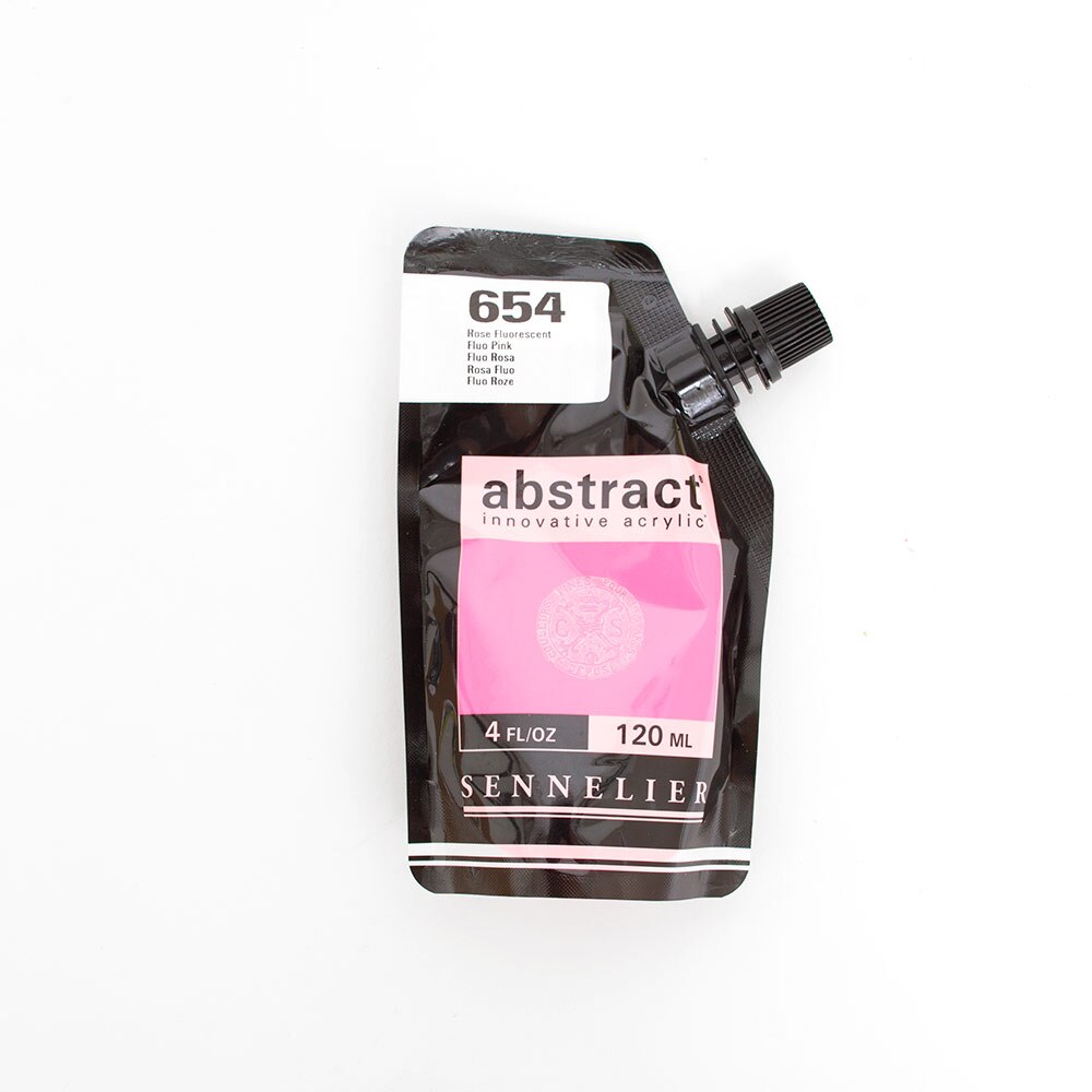 Abstract, Acrylic, Fluorescent Paint, 120ml, Fluorescent Pink